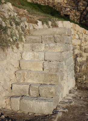 Vue de l'escalier achevé