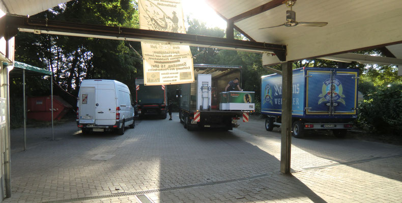 Anlieferung der Bellheimer-Brauerei 