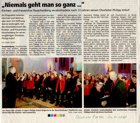 Abschiedskonzert Rauschenberg