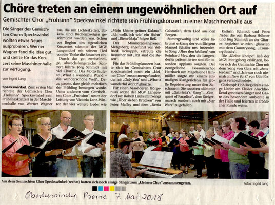 frühlingskonzert in Speckswinkel