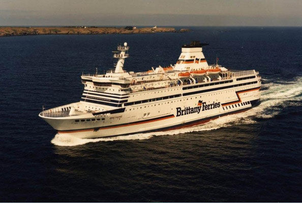 Bretagne en pleine mer. Photo Brittany Ferries.