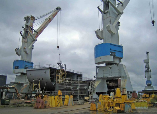 Armorique en construction. Photo Brittany Ferries.