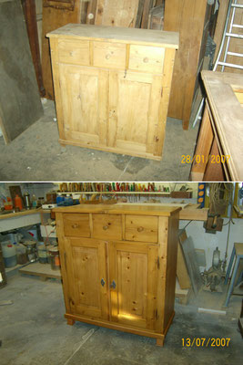 Brotschrank Weichholz