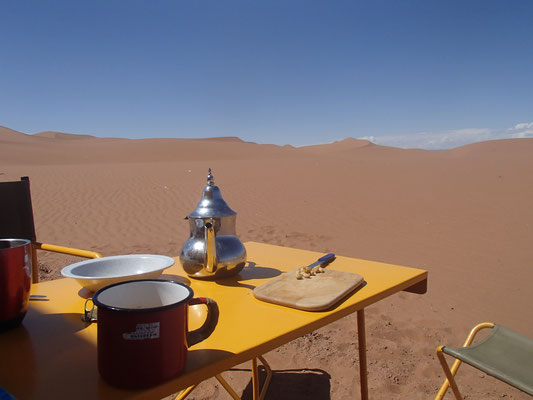 Frühstück im Sand