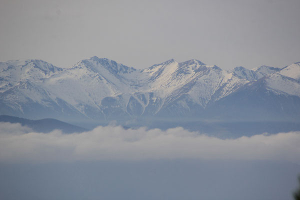 Blick in die Pyrenäen