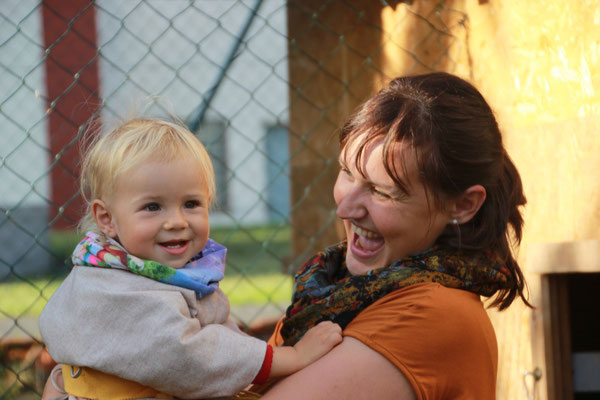 Sarah mit Julia