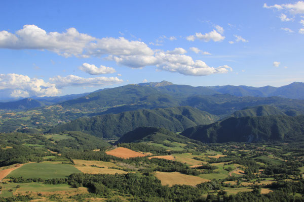 Apenin Blick von der Pietra di Bismantova