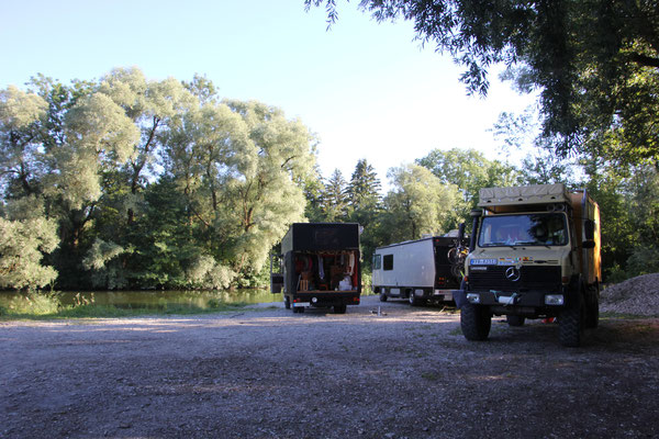 Standplatz bei Günding Amper Treffen m.Fam.Schlesinger