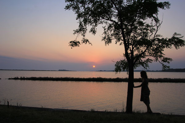 Sonnenuntergang Camping Il Paradiso bei Grado