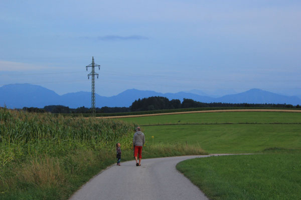 Spaziergang an ruhigem Standplatz