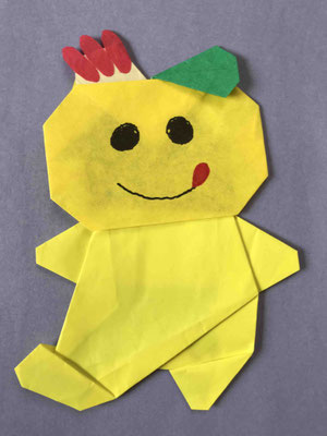 かまたん  Kamatan (origami), designed by Teru Kutsuna.