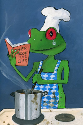 Hier kocht der Chef (Acryl)