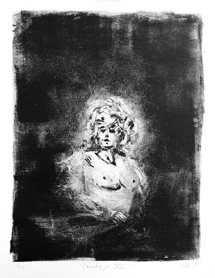 MONOTYPO XIV - Monotype sur papier - 24 x 30 cm - 2018 
