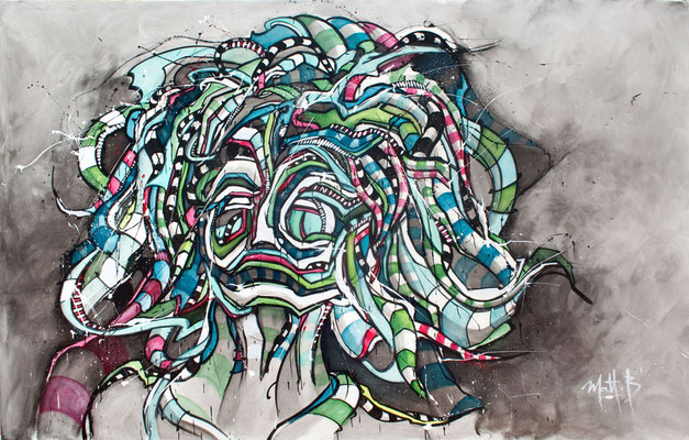 Live 71 / Pay ta Tong / La Ferrière (85) / Acrylique sur toile / 190x300 cm / disponible