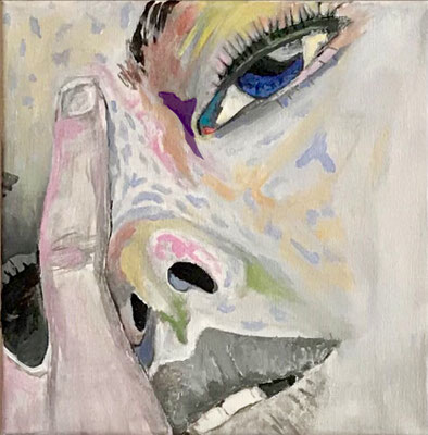 "Nahaufnahmen 1" 25 x 25 Acryl auf Leinwand