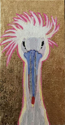 "Minivogel 3" 8 x 15 - verkauft