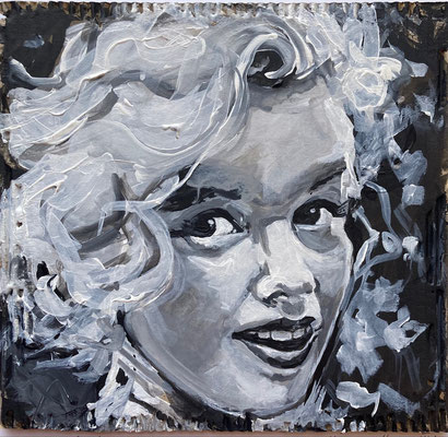 Marilyn Monroe VI auf Karton 2022 ca. 26 x 26 