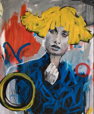 Acryl auf Leinwand  Titel: einerlei  Bildgröße: 120 x 100