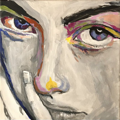 "Nahaufnahmen 3" 25 x 25 Acryl auf Leinwand