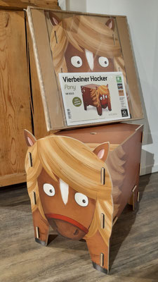 Holzhocker "Pferd" mit Stauraum von Werkhaus 72€