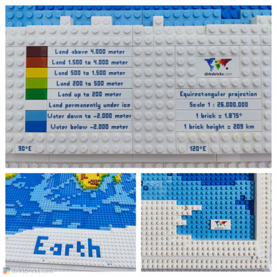 Dirks LEGO® World Map example decoration