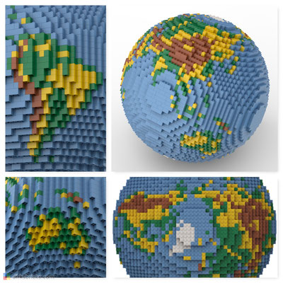 Dirks LEGO® Globe Details