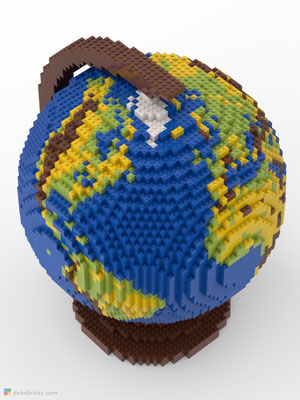 Dirks LEGO® Globe Original from above