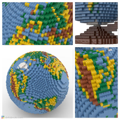 Dirks LEGO® Globe Details