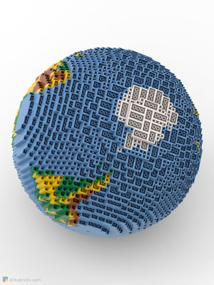 Dirks LEGO® Globe Premium from below