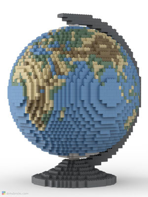 Dirks LEGO® Globe Smooth front view