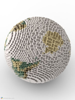 Dirks LEGO® Globe Antique from below