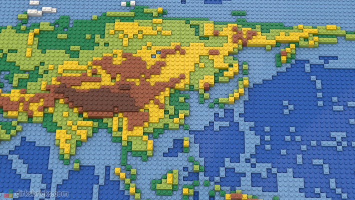 Dirks LEGO® World Map asia