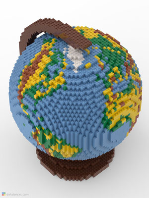 Dirks LEGO® Globe Premium from above