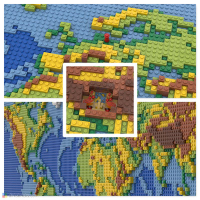 Dirks LEGO® World Map details