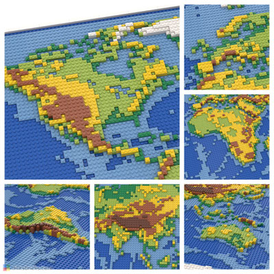 Dirks LEGO® World Map details