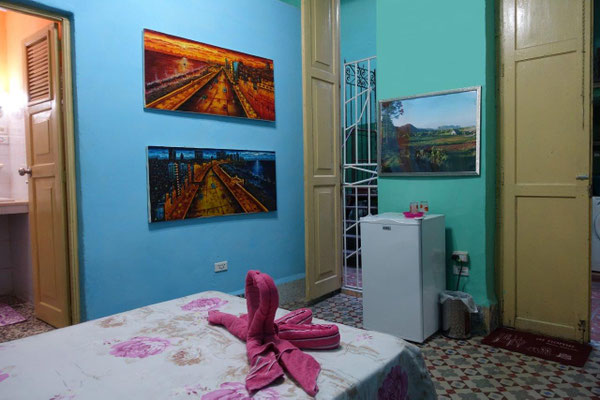 Bedroom 3 on first floor with view to entrance