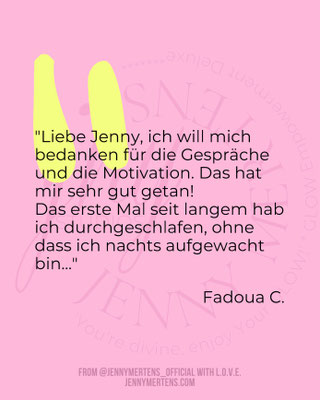 Das erste MAl seit langem habe ich durchgeschlafen!