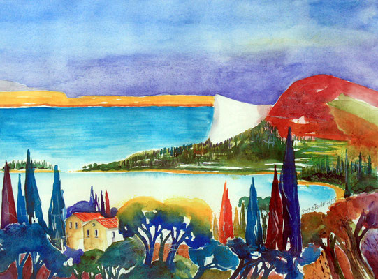 Manerba del Garda 2015 Aquarell 36 x 48 cm