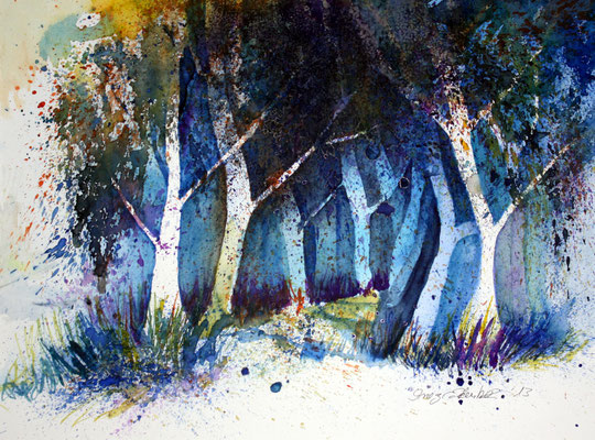 Bäume 2013  Aquarell 30 x 40 cm