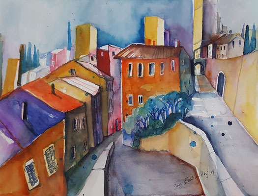 Toskana 2018 Aquarell 24 x 32 cm