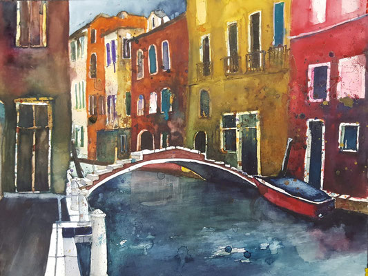 Ponte Chiodo Venedig 2019 Aquarell 36x48 cm 26092019