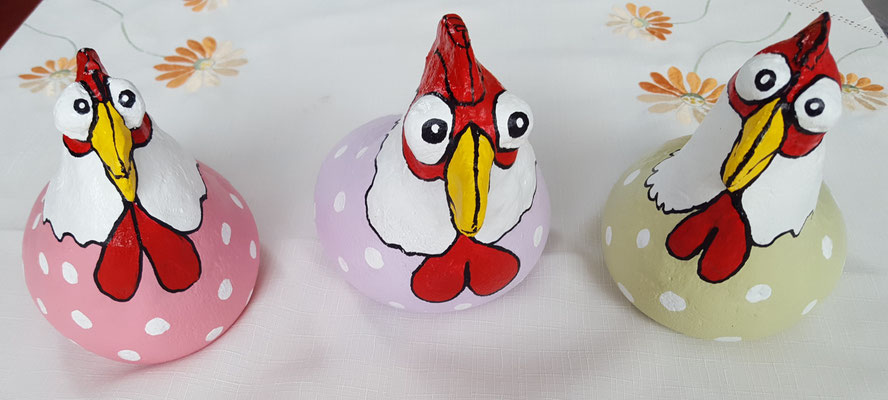 Hühner Lotte, Hilde, Elsa