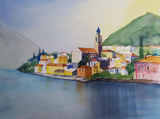 Limone sul Garda Gardasee 2016 Aquarell 36 x 48 cm