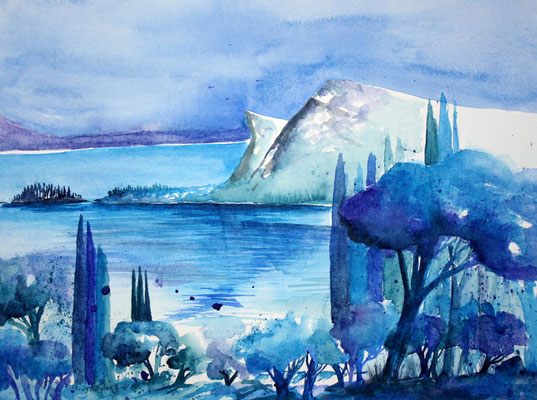 Manerba del Garda 2014 Aquarell 36 x 48 cm 