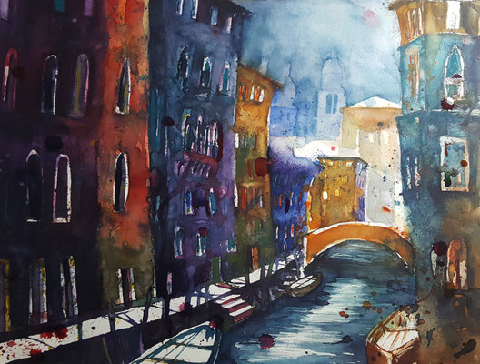 Venedig 2019 Aquarell 36 x 48 cm