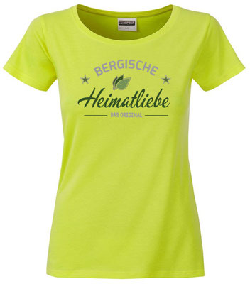 T-Shirt Bergische Heimatliebe Acid Yellow