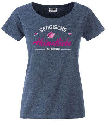 T-Shirt Bergische Heimatliebe Denim Heather