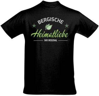 T-Shirt Bergische Heimatliebe Schwarz