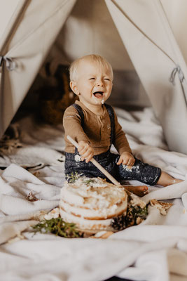 Cake Smash Shooting Babyfotografie Familienfotografie Melina Waliczek Fotografie