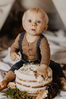 Cake Smash Shooting Babyfotografie Familienfotografie Melina Waliczek Fotografie